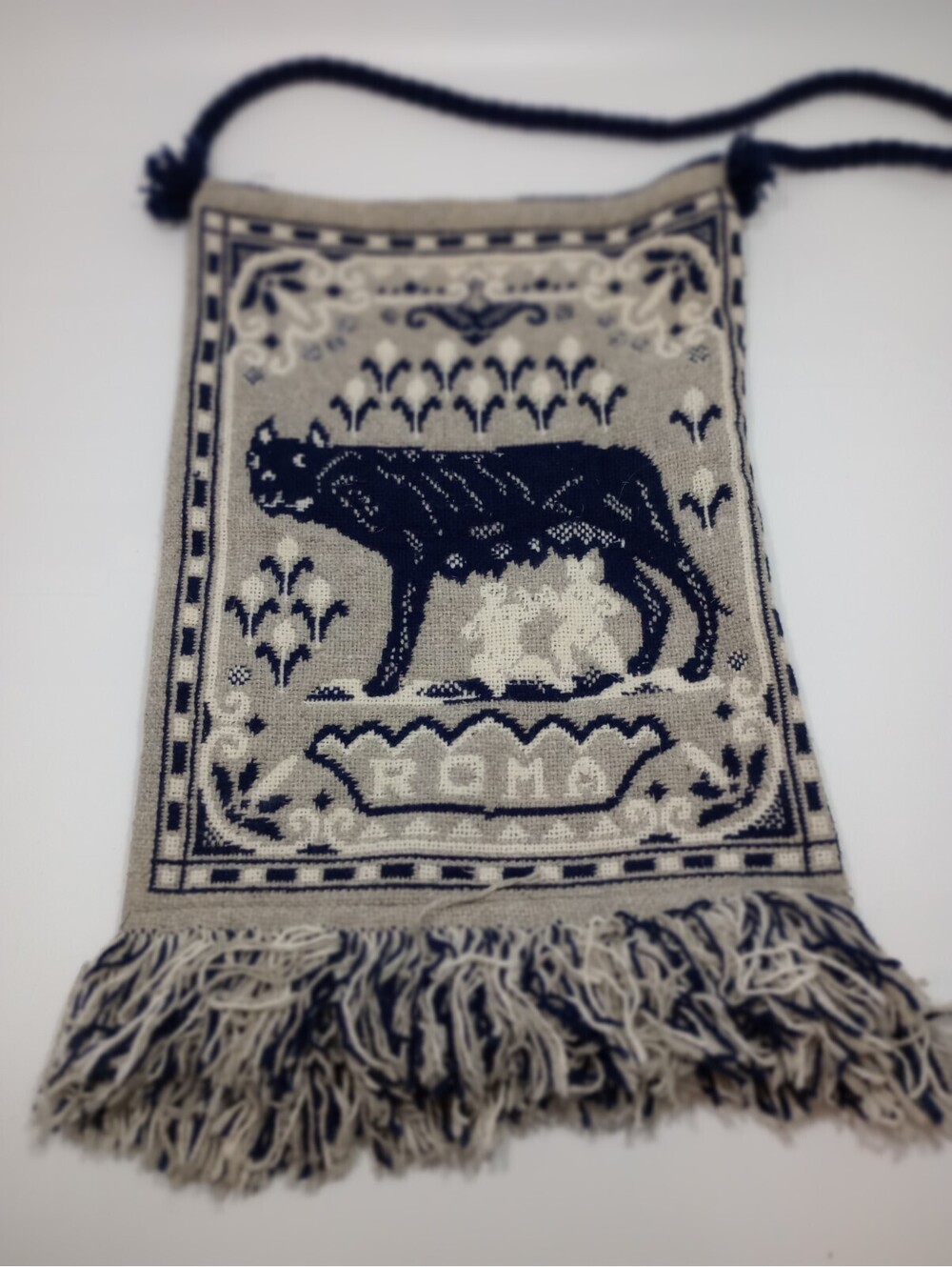 Tapestry HandBag Rome Italy Spietro Crossbody Sardinian Fringe